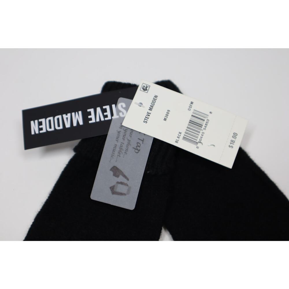 Steve Madden Black Touch Screen Gloves - Picture 2 of 2